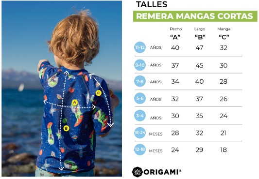 Lycra Origami Manga Corta