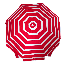 Sombrilla Rosa 180 R Lona