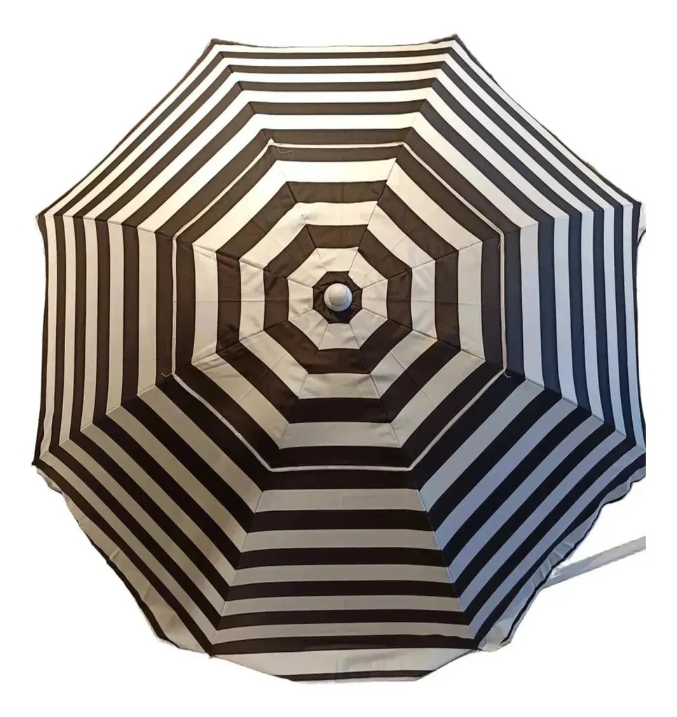 Sombrilla Playa 200 Mts. Lona Reclinable Caño Grueso