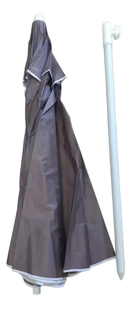 Sombrilla Playa 200 Mts. Lona Reclinable Caño Grueso