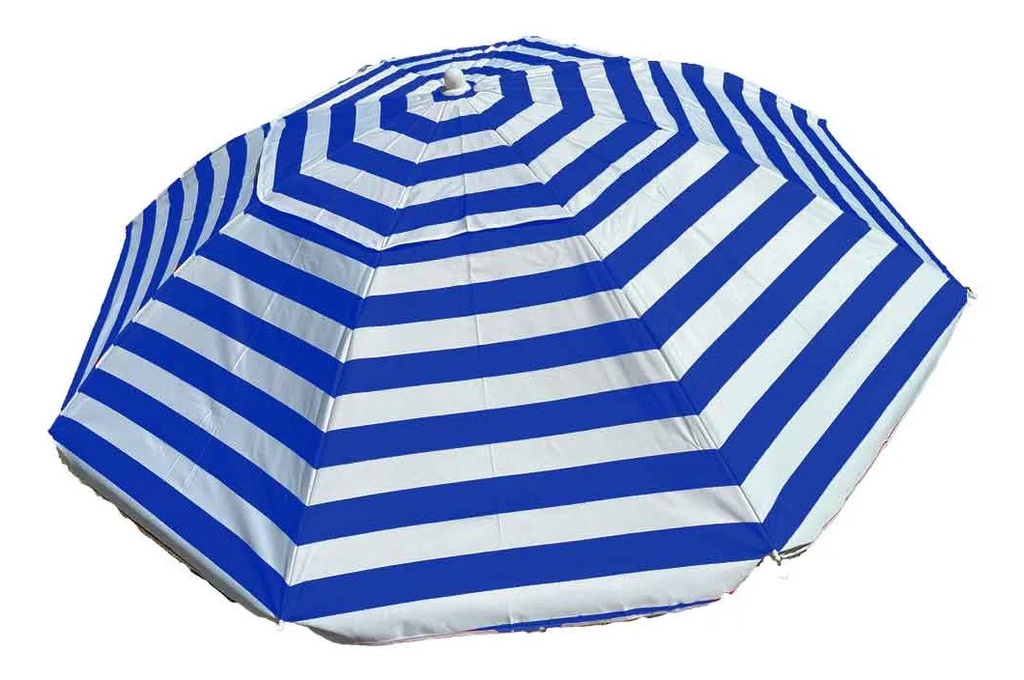 Sombrilla Playa 200 Mts. Lona Reclinable Caño Grueso