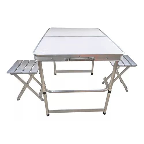 Mesa Kushiro Alum c/2 banquitos