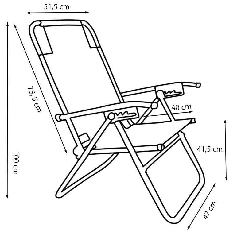 Reposera Aluminio Alta TUBOGAR  30212