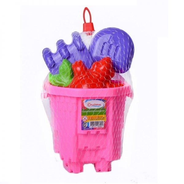 390 Chichess Balde castillo, pala, rastrillo, 2 moldes