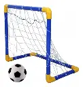 Arco de futbol con pelota