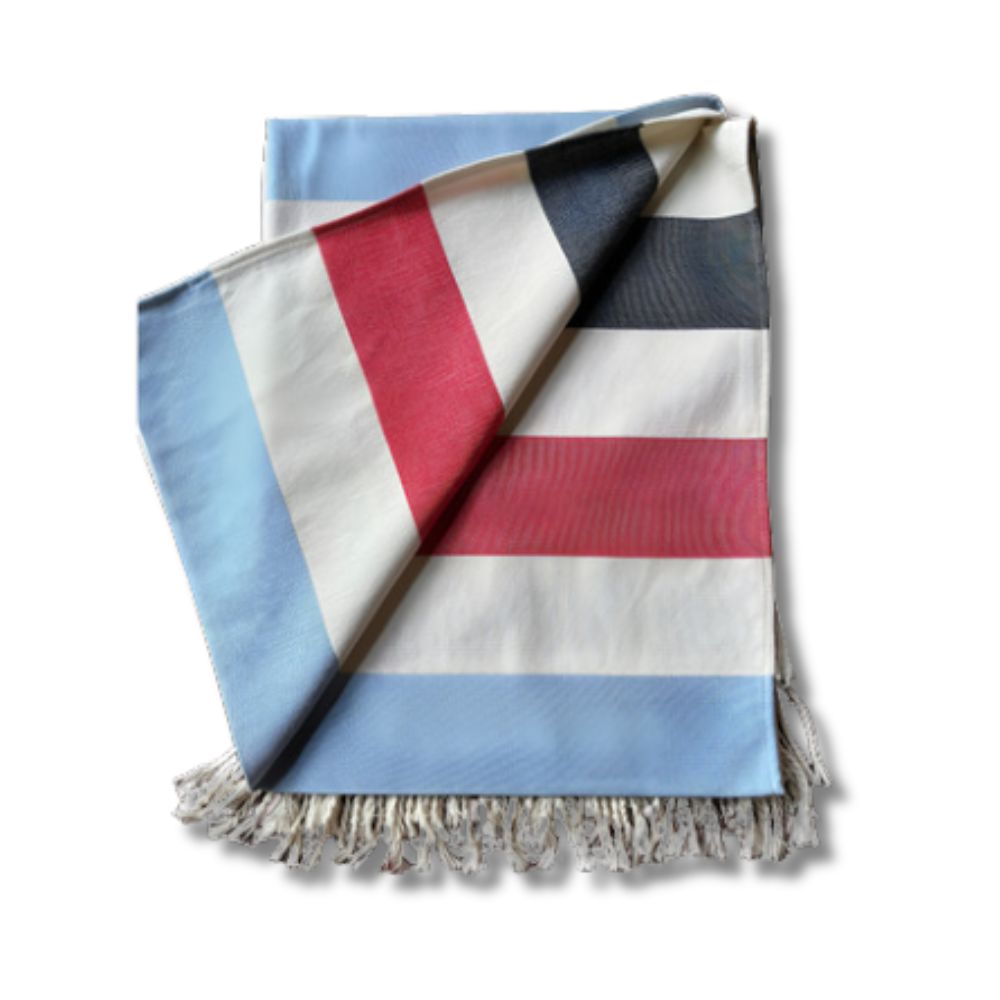 Lona Doble Rayada c/flecos