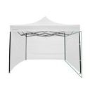 Pared de tela oxford Gazebo 3m Blanco