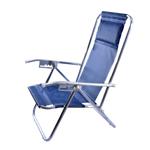 [30407] Reposera Aluminio 120 Kgs. Tubogar Mediana Altura (30407)