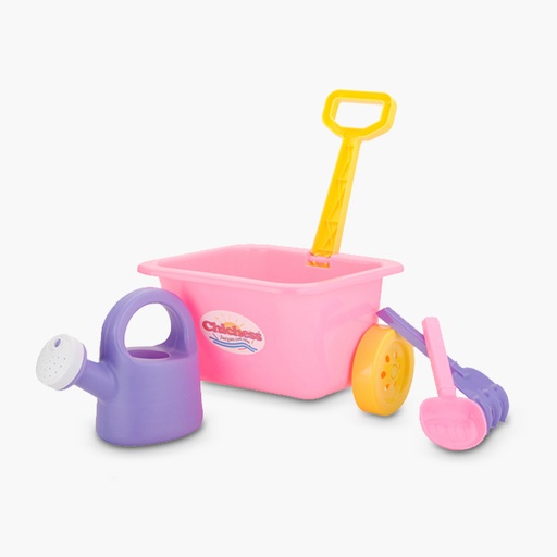 [1004] 915 Chichess Carrito, regadera, pala y rastrillo Ch