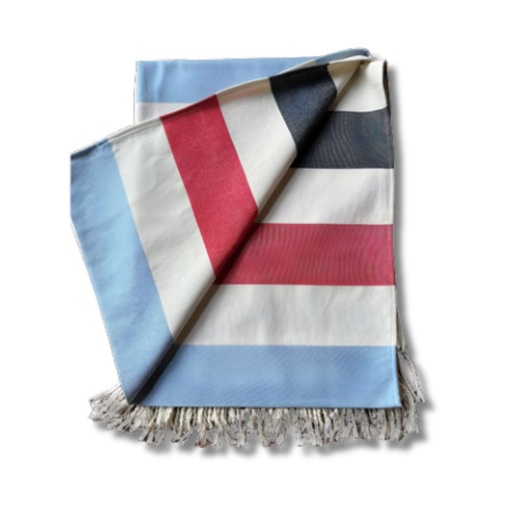 Lona Doble Rayada c/flecos