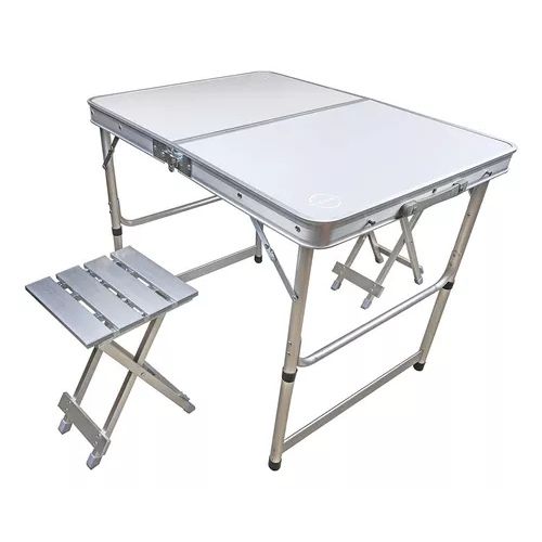 Mesa Kushiro Alum c/2 banquitos